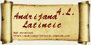 Andrijana Latinčić vizit kartica